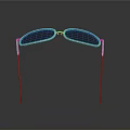 Elegant Modern Sunglasses With Silver Frame And Dark Lenses For Daily Wear