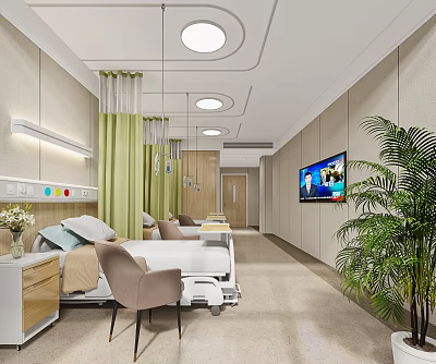 modern ward 3d model