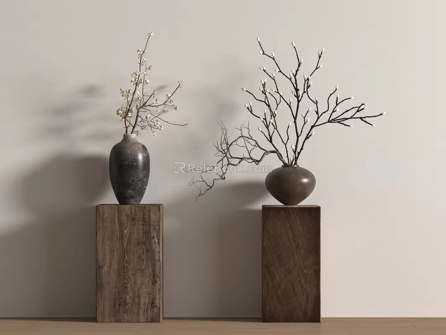 New Chinese Style Middle Ancient Flower Art Middle Ancient Style Flower Art 3d model