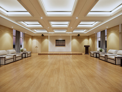 Modern Reception Room Meeting Room model