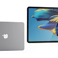 Apple MacBook Pro Space Gray Model With Vibrant Colorful Screen Display And Sleek Design 3d model