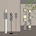 Modern floor lamp Bauhaus floor lamp combination 3d model