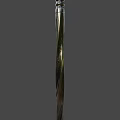 Damascus Piercing Dagger 3d model