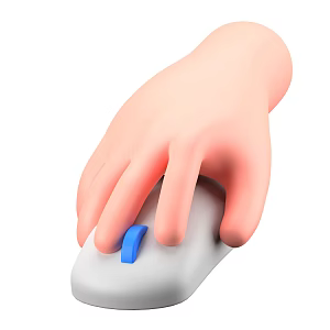 Modern mouse cartoon mouse cartoon small hand 3d model