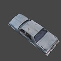 Destroyed 80 s car 3d model