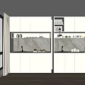 Modern Kitchen With Light Colored Cabinets Open Shelves And Sleek Countertops
