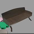 Natural Wood Garden Decorative Bench With Simple Design For Outdoor Landscaping Areas