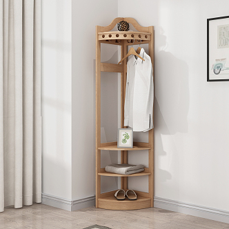 Nordic Coat Rack 3d model