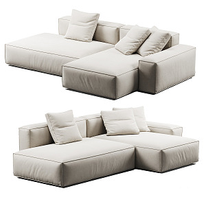 modern corner sofa 3d model