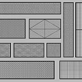 Metal Fencing Panels With Various Mesh Designs Cross Structures And Sizes