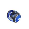 Blue And Black Electric Unicycle With Modern Wheel Design And Compact Structure