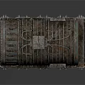Industrial Machinery Equipment With Rustic Metal Cylinder Pipes And Control Panel