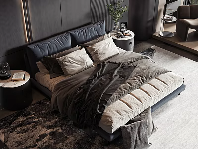 Modern style commodity bed