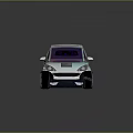 Small Sporty Car With Gradient Color 3D Rendered Exterior Stylish Wheels And Modern Windows