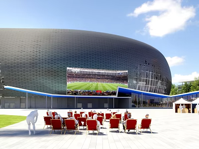 modern gymnasium 3d model