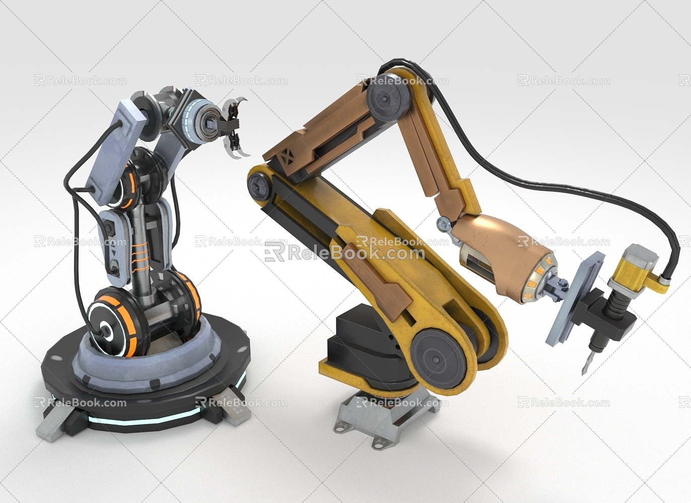 Mechanical Arm Industrial Robot Arm Industrial Automation Intelligent Manufacturing 3d model