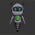 Industrial Robot Single Wheel Robot Double Wheel Robot Assistant Small Robot 3d model