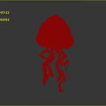 Colorful Jellyfish With Turquoise Purple Yellow Body And Green Yellow Flowing Tentacles