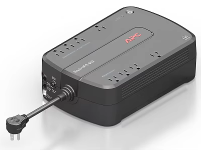 APC Back-UPS Industrial Power Supply Device With Multiple Outlets And Reliable Backup 3d model