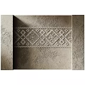 Vintage Background Wall With Intricate Geometric Patterns And Textured Surface 3d model
