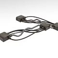Durable Industrial Equipment Components With Connected Cables And Square Modules