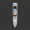 Luxury Modern Yacht Exterior Design With White Hull Shiny Deck And Upper Structure