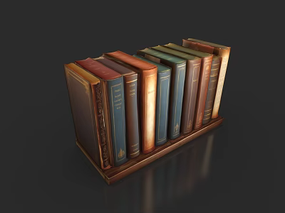 Book Book Book Reference Book Science Book Novel Jewelry Decoration Decoration Decoration 3d model