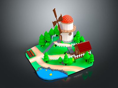 Game Environment Game Scene Fairy Tale Scene Fairy Tale Magic Scene Magic Item Fantasy Scene model