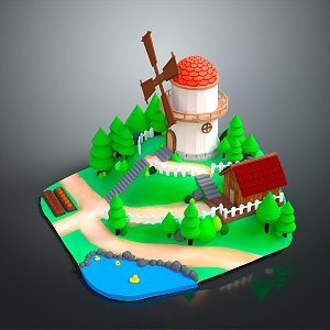 Game Environment Game Scene Fairy Tale Scene Fairy Tale Magic Scene Magic Item Fantasy Scene 3d model