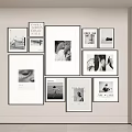 Modern Interior Photo Wall Design With Various Framed Photos And Artistic Arrangement