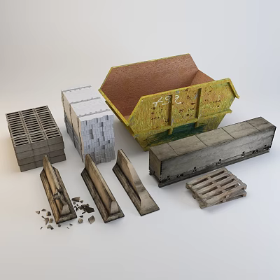 Railway facilities Modern industrial equipment 3d model