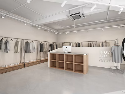 Modern Clothing Store 3d model
