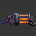 Sci-fi Pistol Pistol Sci-fi Firearms Next Generation Firearms Sci-fi Game Gun Games Firearms Game Gun 3d model