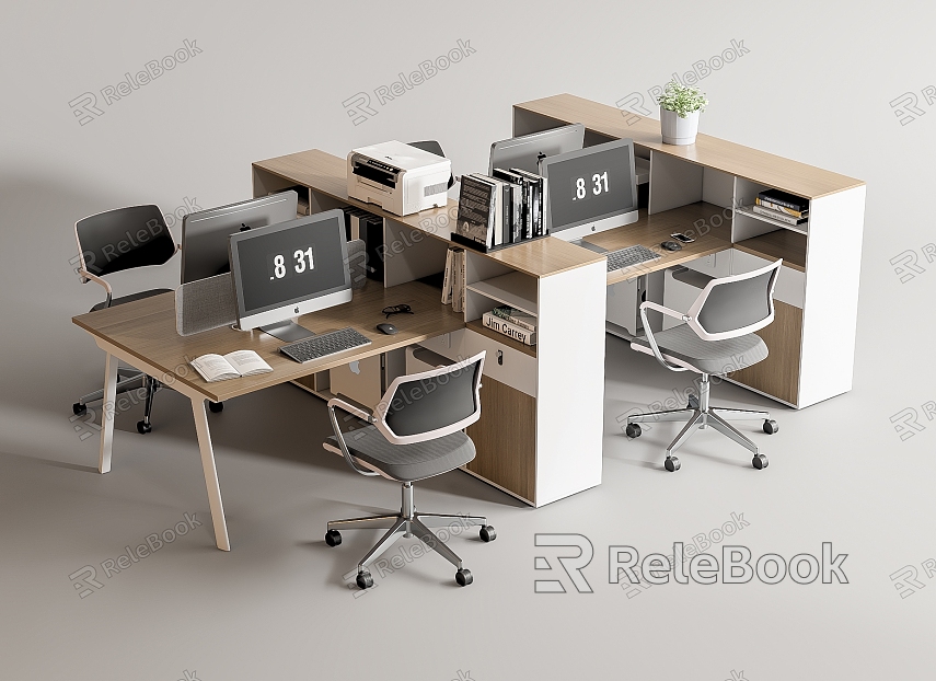 Modern Office Desk and Chair Office Desk and Chair Staff Station Computer Desk and Chair model