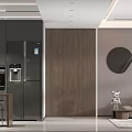 Modern Dining Living Room Open Concept Design With Table Chairs And Cabinets