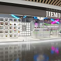 Modern cosmetics store on behalf of cosmetics collection store 3d model