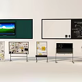 Public Facility Display Equipment Featuring Electronic Screens Whiteboards And Information Stands
