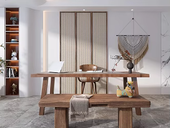 Modern study 3d model
