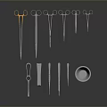 Different Types of Medical Surgical Instruments With Scissors Forceps Scalpels And Tray