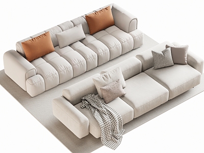 Double sofa Multi-person sofa Corner sofa model