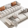 Double sofa Multi-person sofa Corner sofa 3d model
