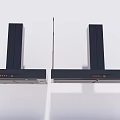 Double Sleek Black Modern Kitchen Range Hoods As Contemporary Appliances