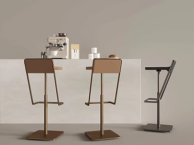 Italian Bar Stool Coffee Machine Bar Stool Bar Chair 3d model