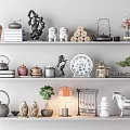 New Chinese style ornaments combination 3d model
