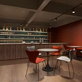 Spacious Two Story Exhibition Hall With Modern Display Tables And Wall Artworks