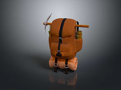 Camping backpack travel bag travel backpack camping bag mountaineering bag hiking backpack travel bag 3d model