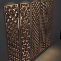 Decorative Metal Room Dividers Featuring Intricate Cutout Patterns And Modern Design