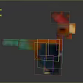 Colorful Pixel Art Rooster With Vibrant Red Comb And Multi Colored Feathers