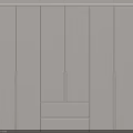 Sleek Modern White Wardrobe Minimalist Design With Cabinet Doors And Drawers