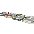 Modern Upholstered Double Bed With Soft Fabric Plush Pillows And Color Options